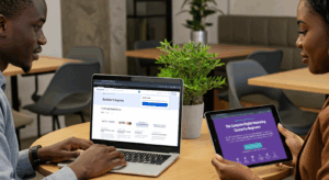 Illustration of online degree vs professional certificate comparison for career growth in 2025