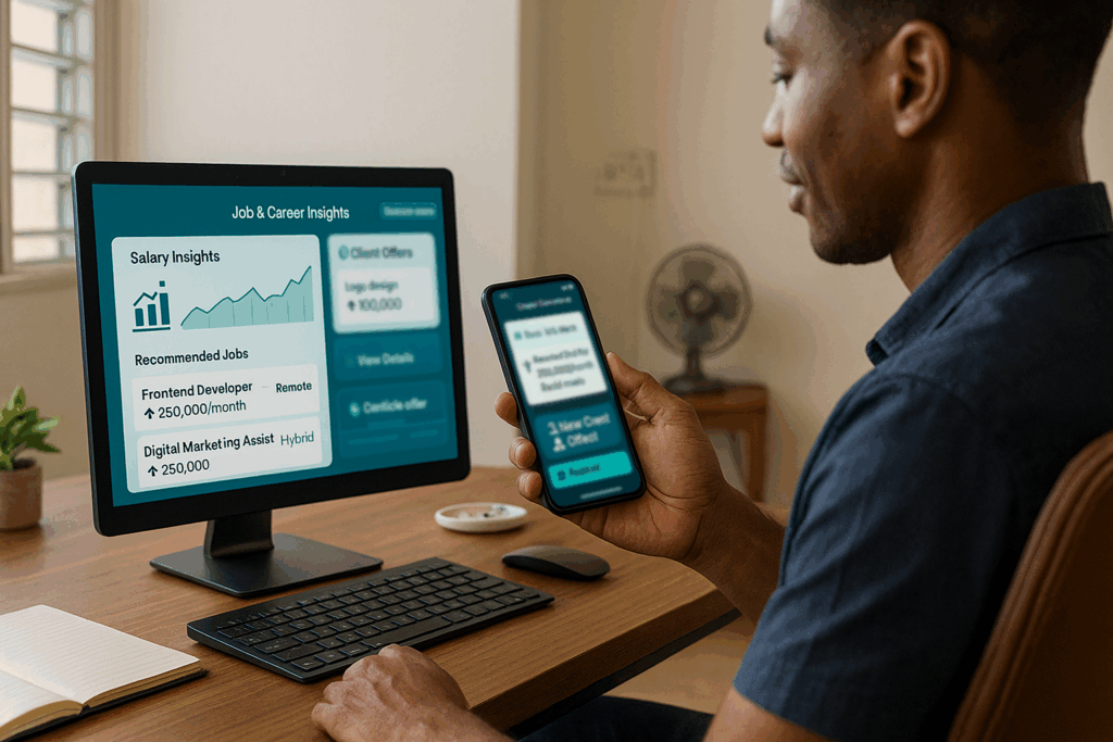 Infographic of Nigerian employer preferences for online degree vs professional certificate