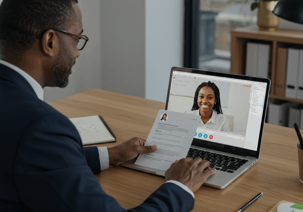 Virtual interview process for internships with stipends helping students earn and learn.