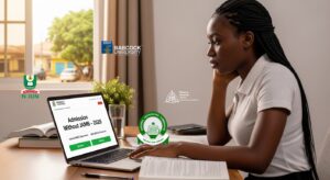 Student applying for admission without JAMB in Nigeria 2026 using online university portal
