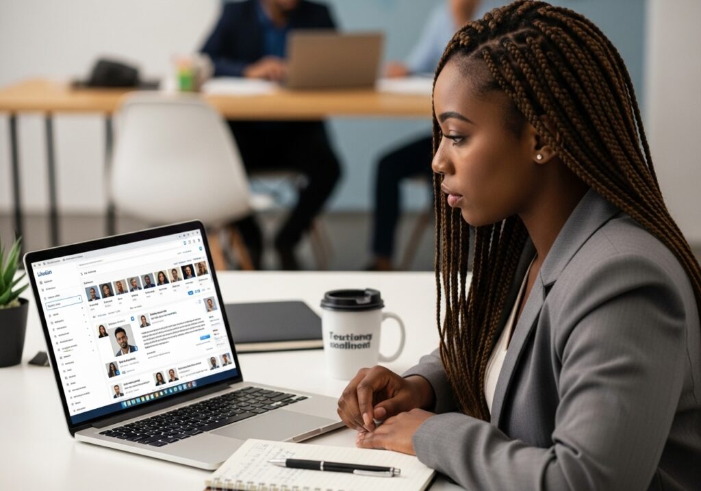 Fresher updating LinkedIn profile for students with clear headline and profile details