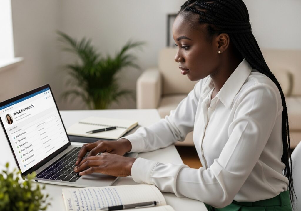 Professional profile photo setup for LinkedIn profile for freshers after graduation